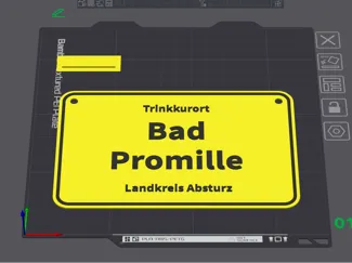 Bad Promille Schild