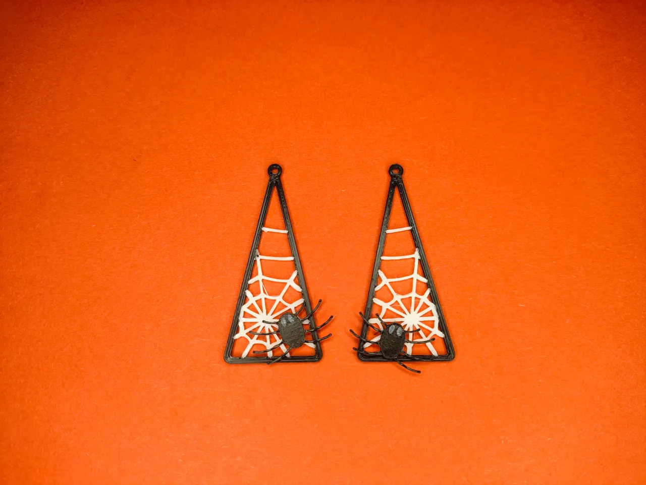 spiderwebs with spider - earring collection view 4