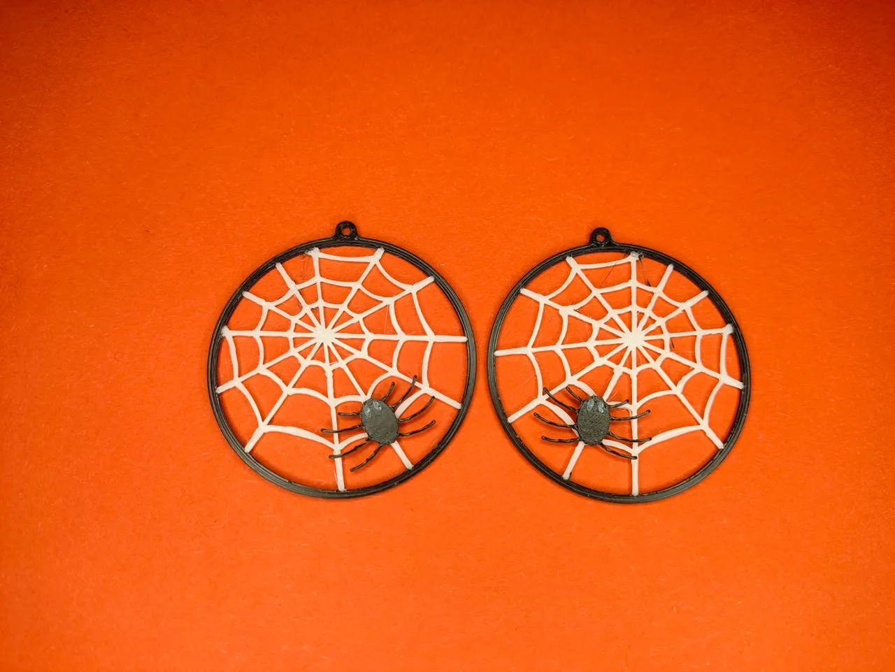 spiderwebs with spider - earring collection view 3