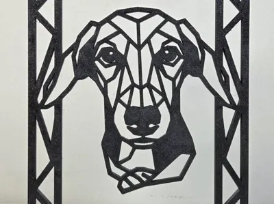 Customizable dachshund plaque