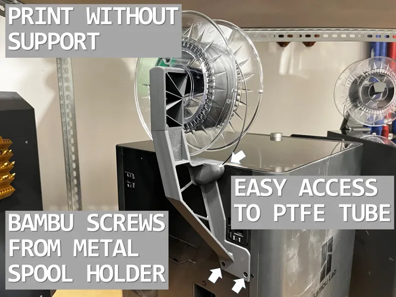 Simple top spool holder P1S