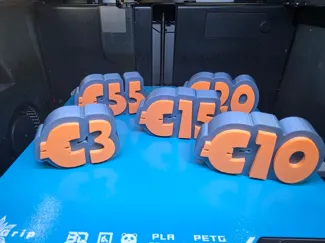 €/Euro Price Tags Vendor Booth