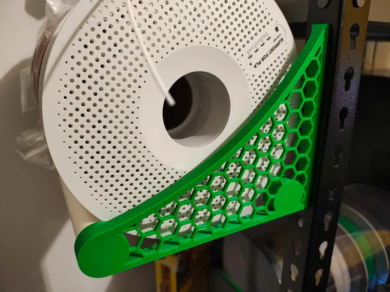 Filament Storage for Keyhole Style Shelving Units