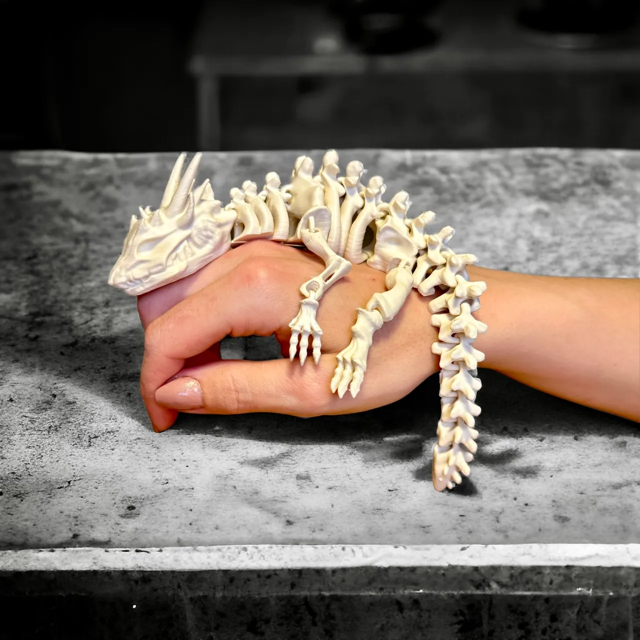Articulated Skeleton Dragon view 2