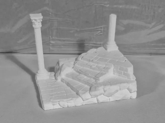 Greek Olympia Ruins Diorama
