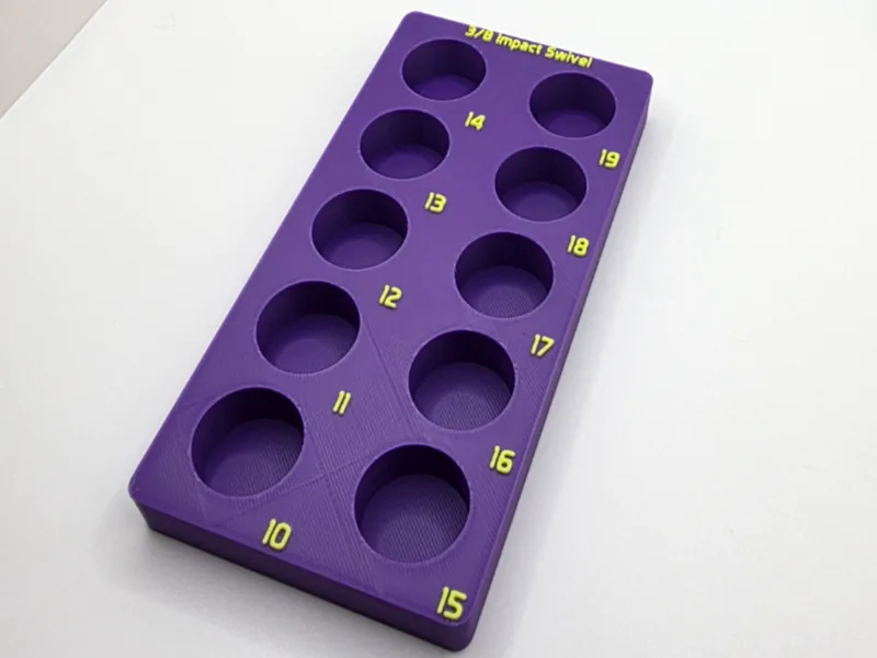 3/8 Impact Swivel Socket Organizer