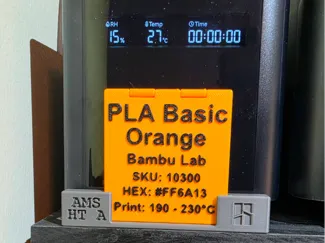 Drybox Label Stand for AMS HT V2