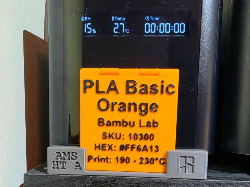 Drybox Label Stand for AMS HT V2