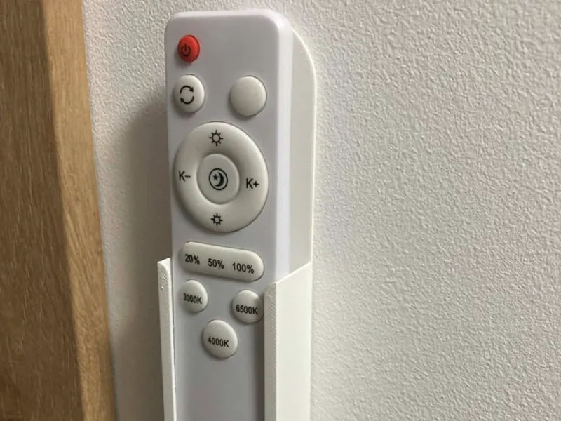 Minimalist LED Remote Wall Mount / Holder