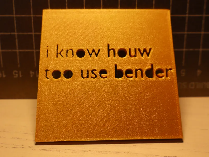 I know houw too use Bender Certification Plaque