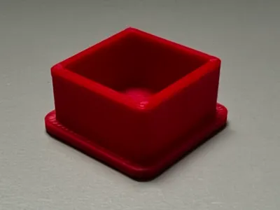 25 mm box tube end cap