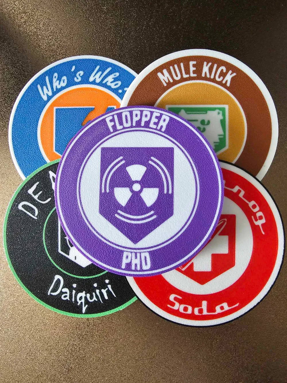 Flopper PHD Zombie Perk Coaster by MuffinMan - MakerWorld