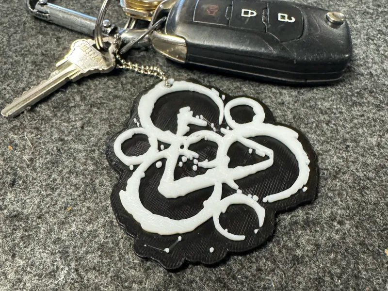 Coheed And Cambria Keywork Logo Keychain