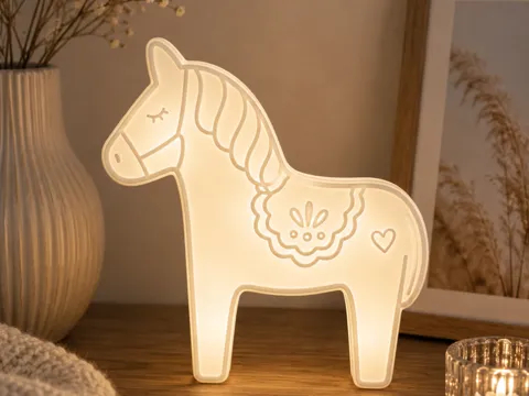 Accesorio de iluminación decorativa: Dala Pferdelicht LED — referencia de MakerWorld