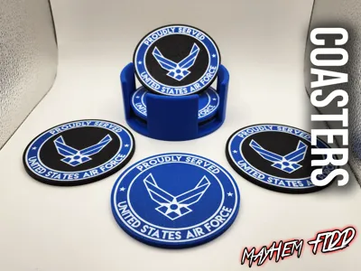 USAF - Proudly Served - Coasters
