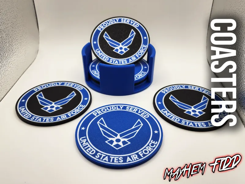 USAF - Proudly Served - Coasters
