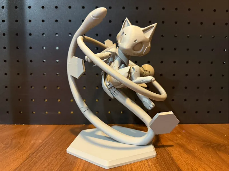 Mecha Pokemon Series — Floating Mecha Mew Statue
