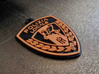 Portachiavi Polizia Locale rilievo