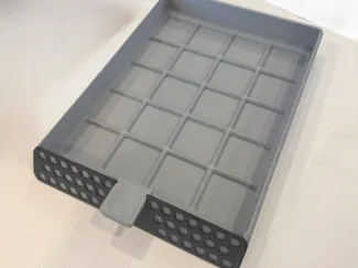 AMS Riser v2 Drawer w. Gridfinity and Short Handle