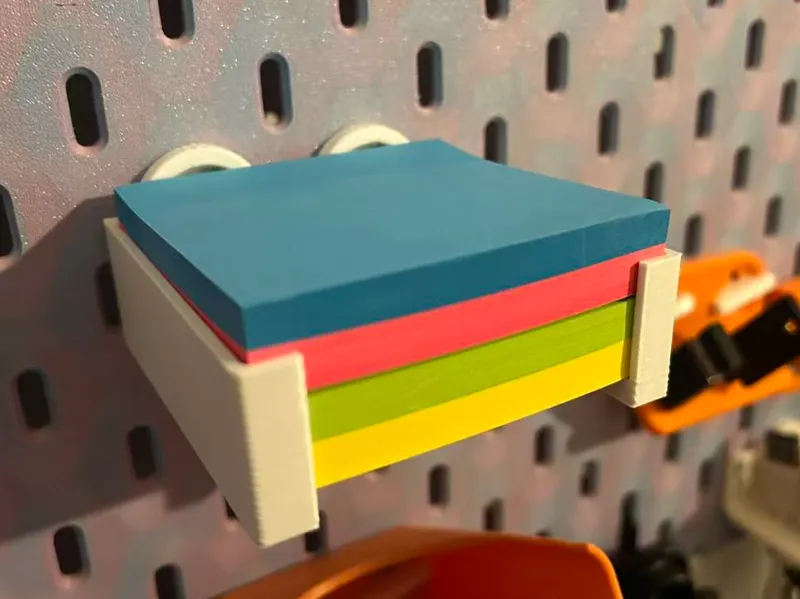 Ikea Skadis Sticky Note Post-It holder T-Clip