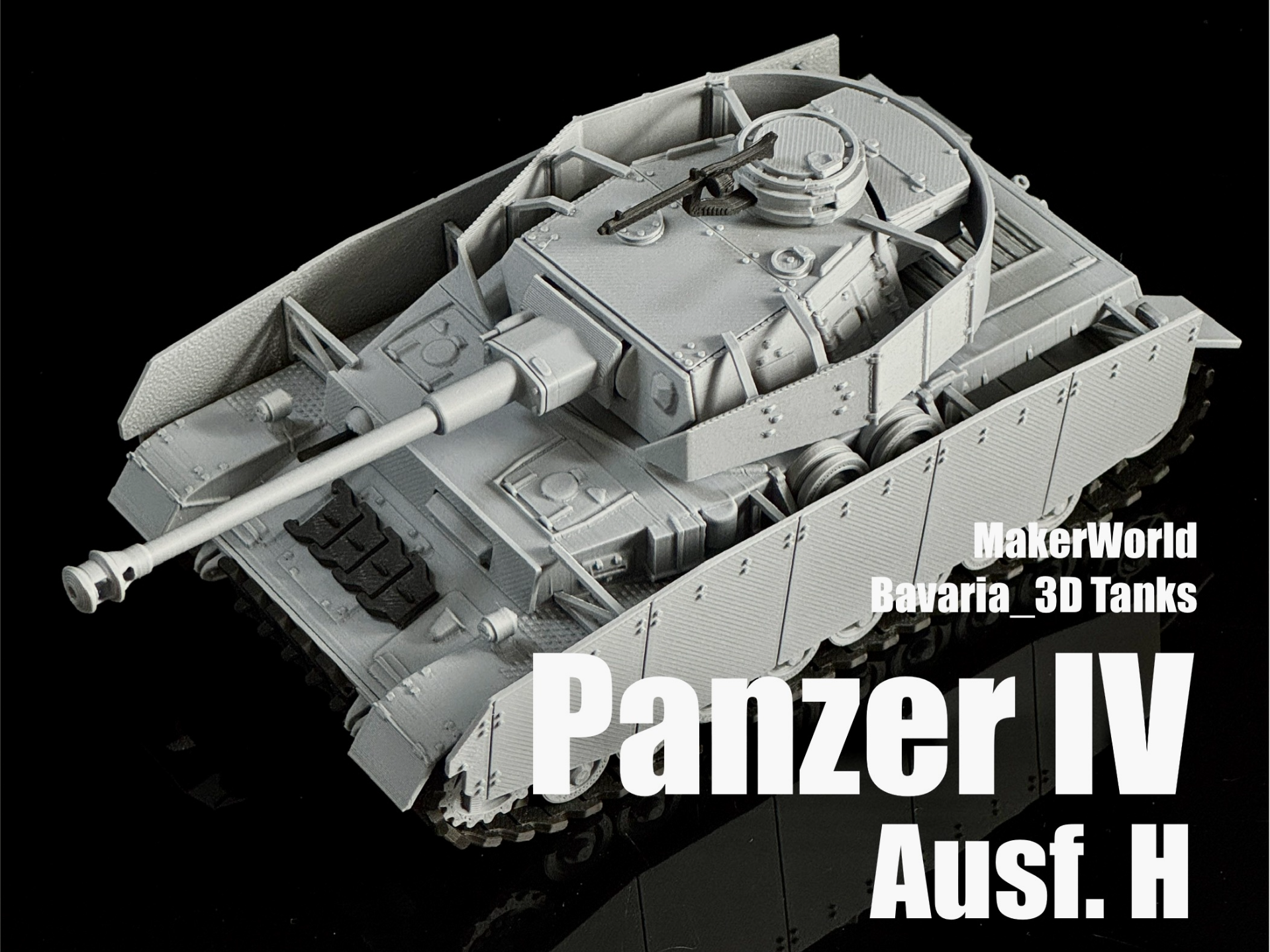 Panzer IV Tank Ausf.H with side skirts 1/35 Scale