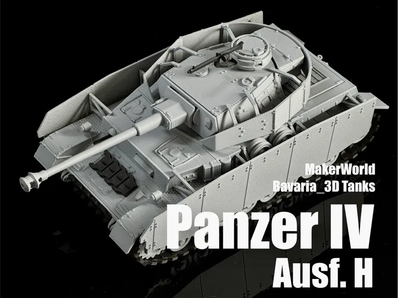 Panzer IV Tank Ausf.H with side skirts 1/35 Scale