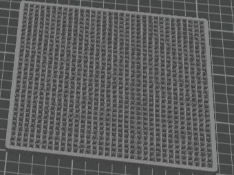 32 x 32 unit pixel plate