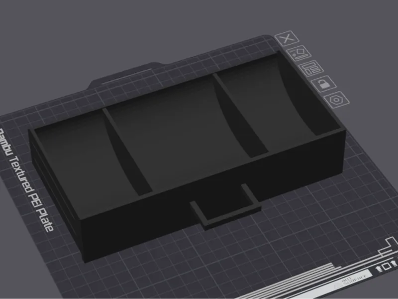 Insert Drawer with 3 dividers 02.mm, Standard