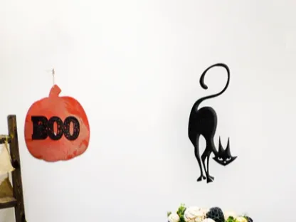 2D wall art scary cat