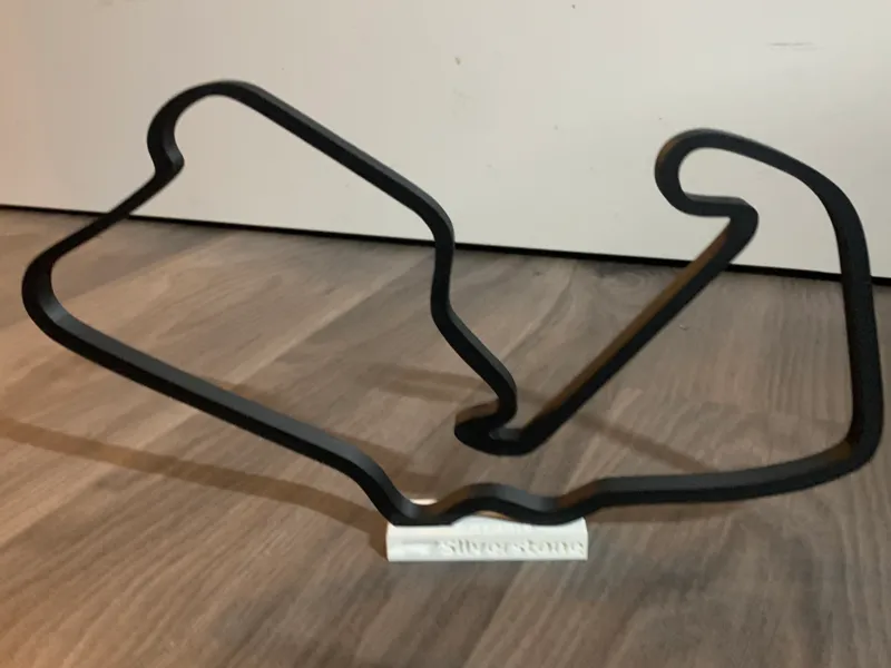 Silverstone Track Model Display F1