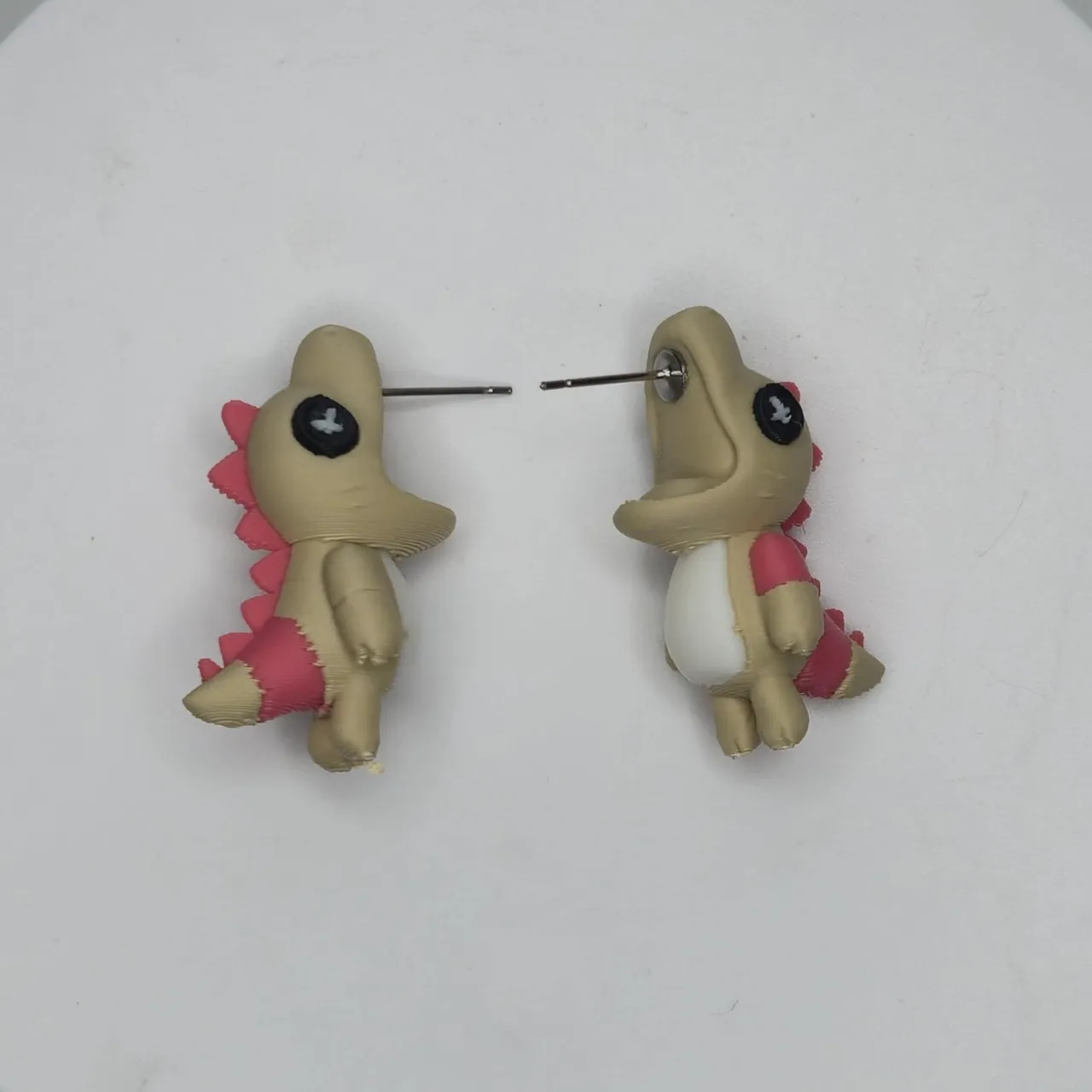 Patchwork Dragon Chomper Earrings view 2