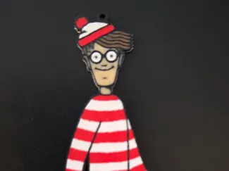 Where's Waldo? Ornament or Keychain 0.2 