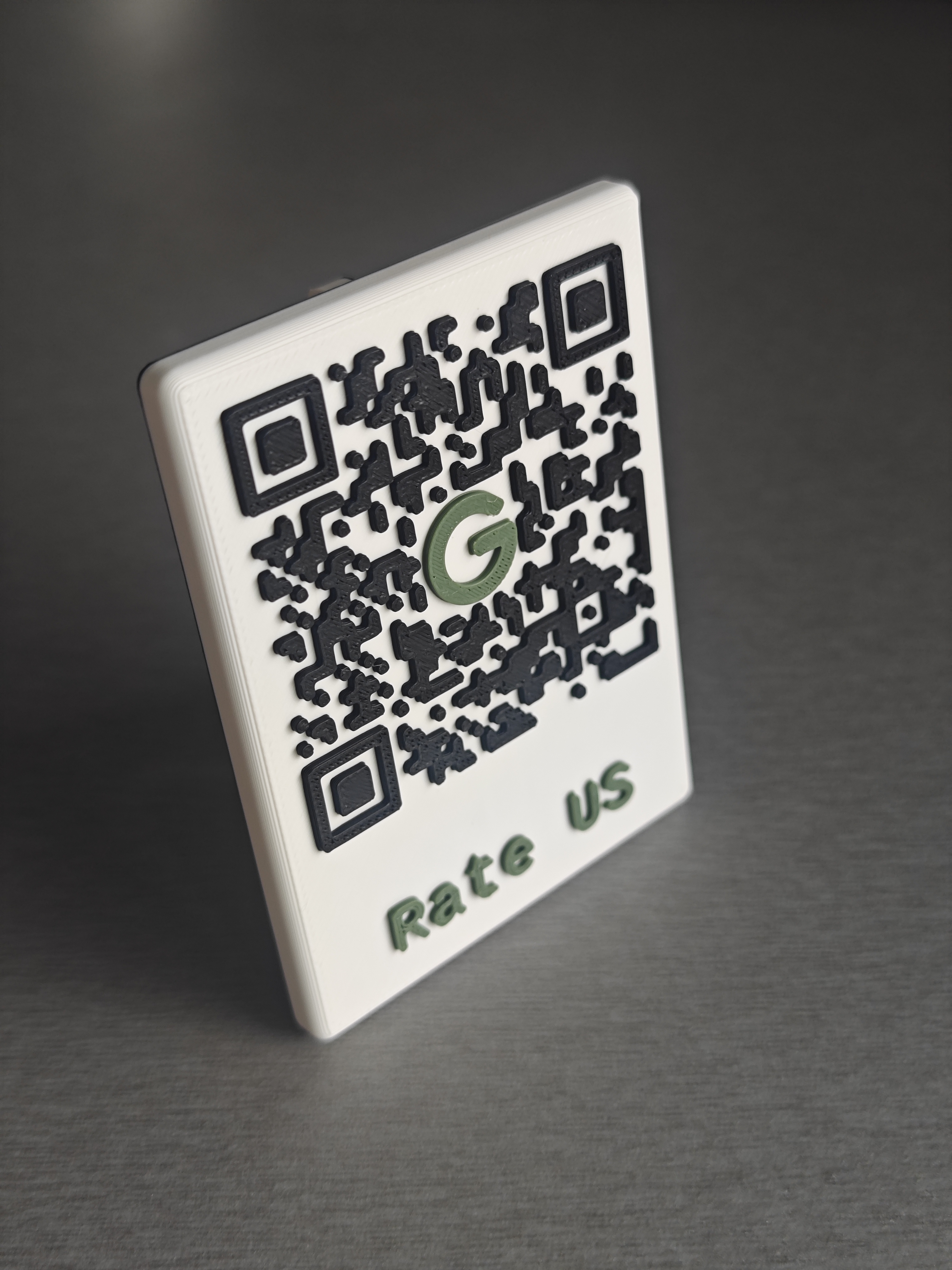 Miniatura 2 do modelo 3D Parametric Google Review QR Code Stand