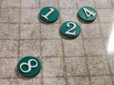 Numbered D&D Tokens