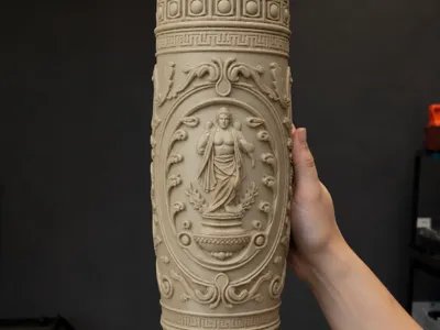 Antique Vase with Dionysus
