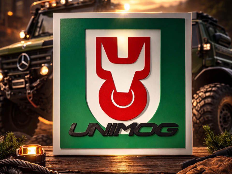 Unimog Werbeschild / Logo MB