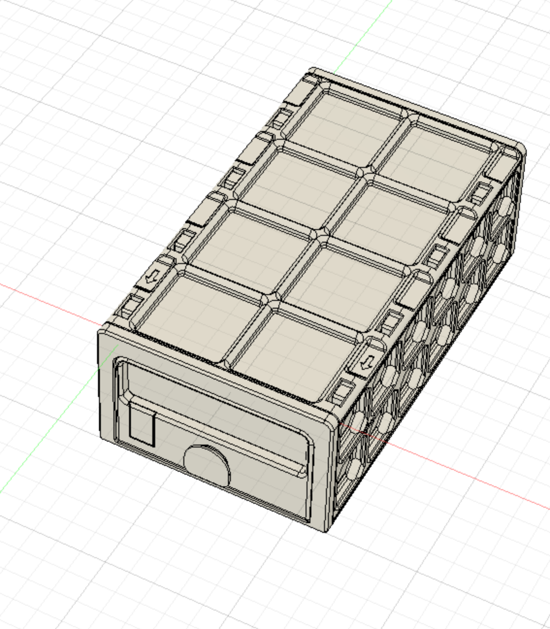 Miniatura 7 do modelo 3D GridFull - more expandable Drawer System 