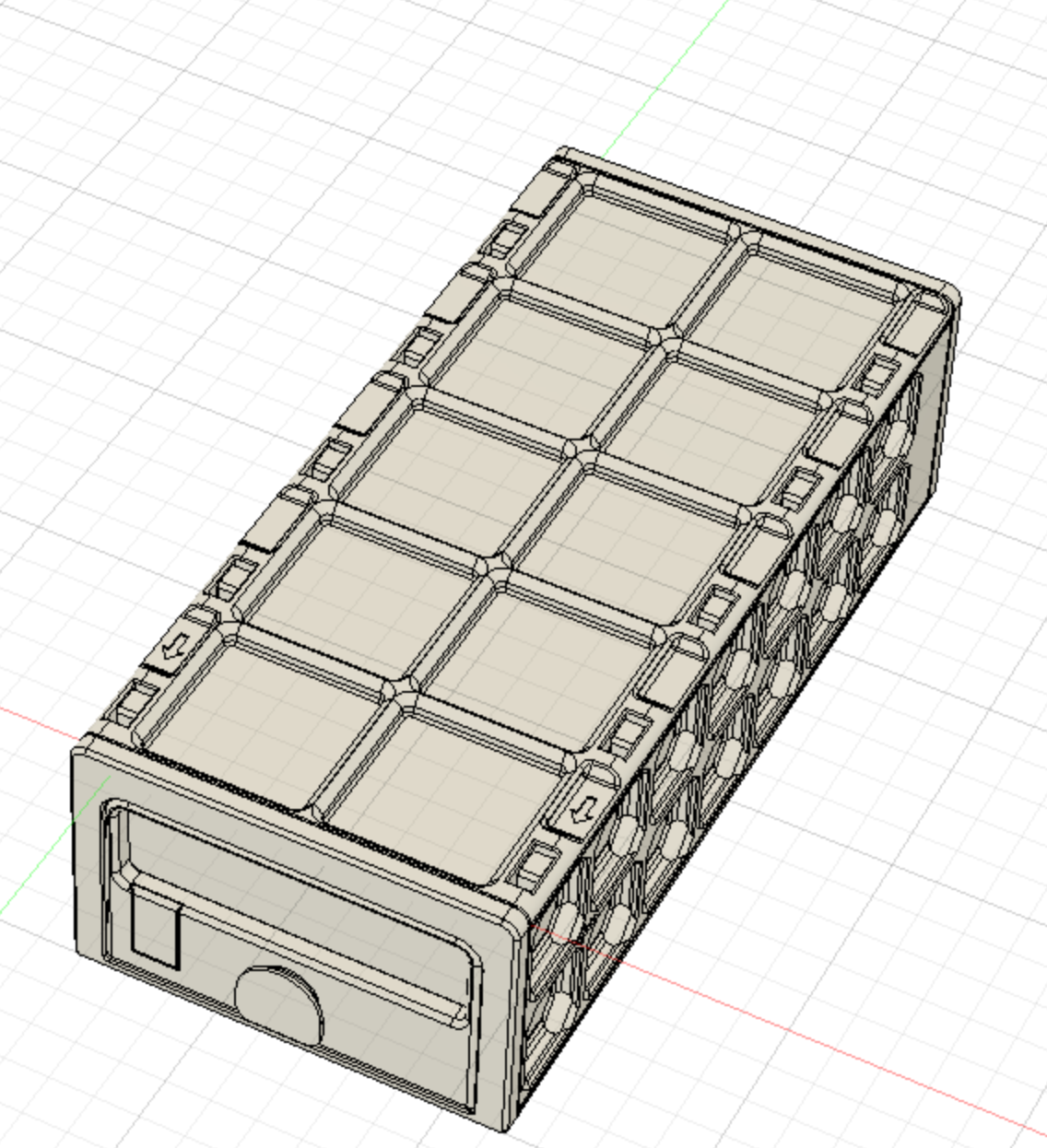 Miniatura 9 do modelo 3D GridFull - more expandable Drawer System 