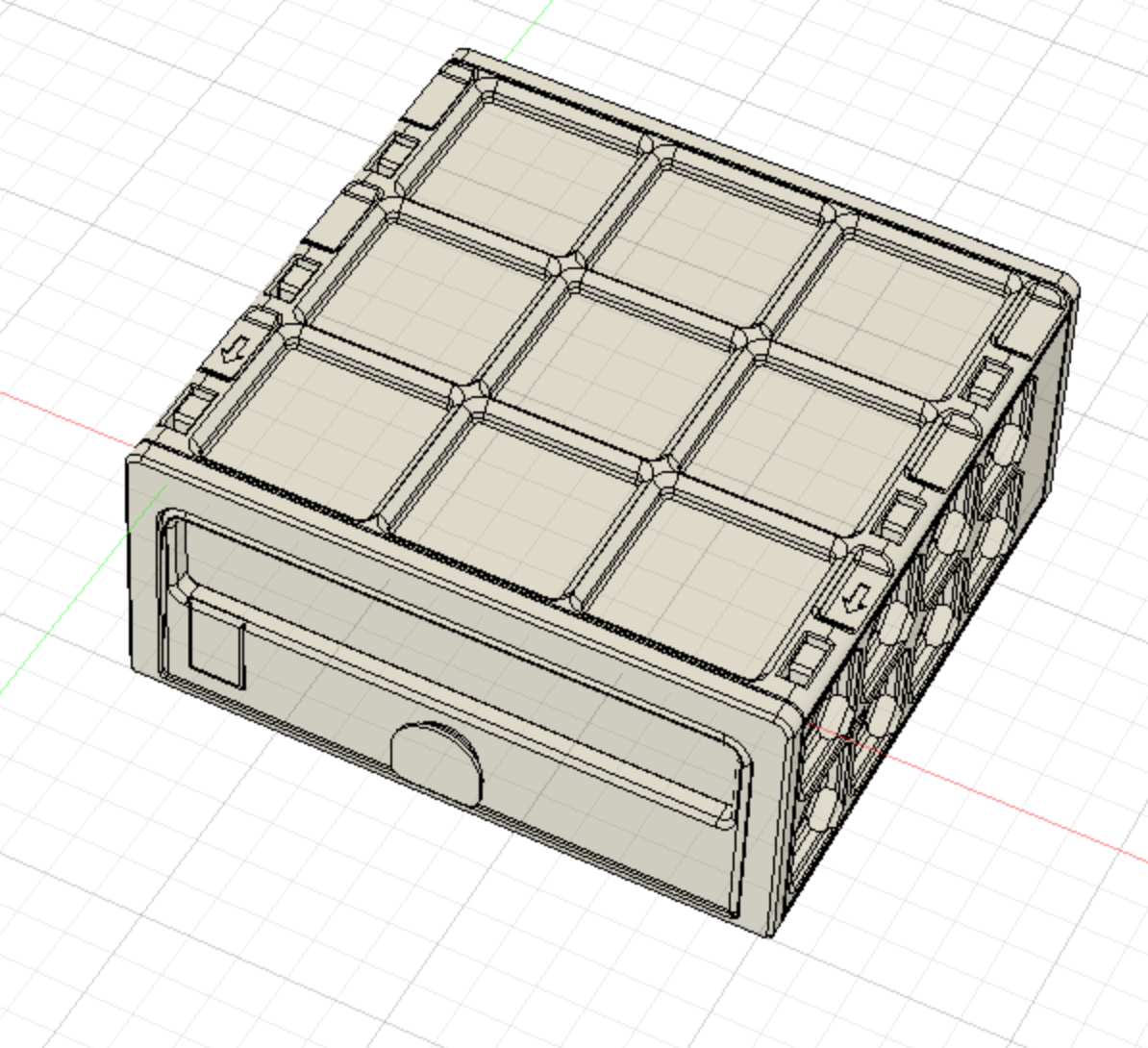 Miniatura 11 do modelo 3D GridFull - more expandable Drawer System 