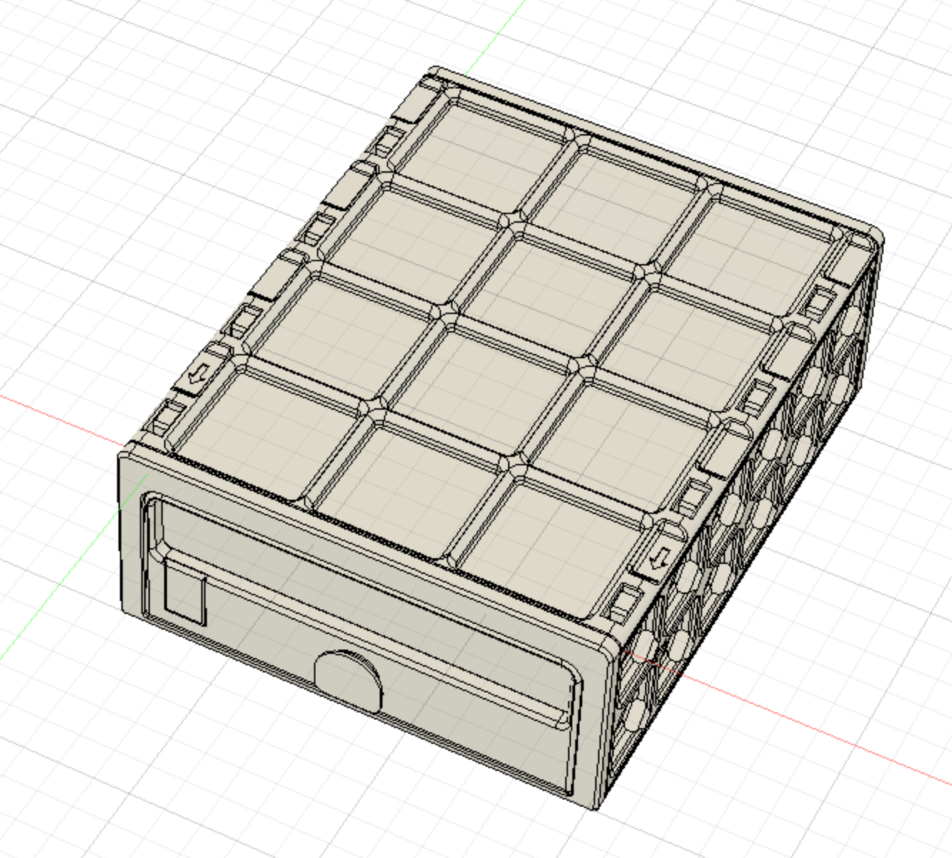 Miniatura 13 do modelo 3D GridFull - more expandable Drawer System 