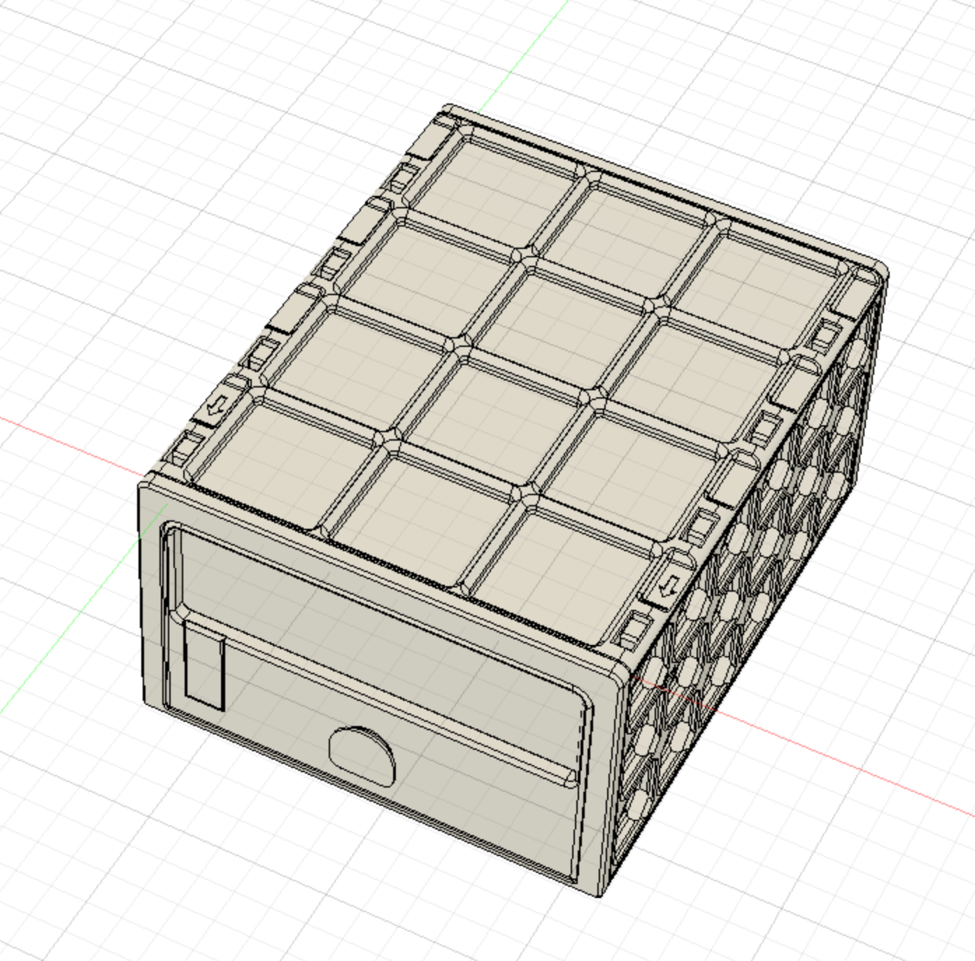 Miniatura 14 do modelo 3D GridFull - more expandable Drawer System 