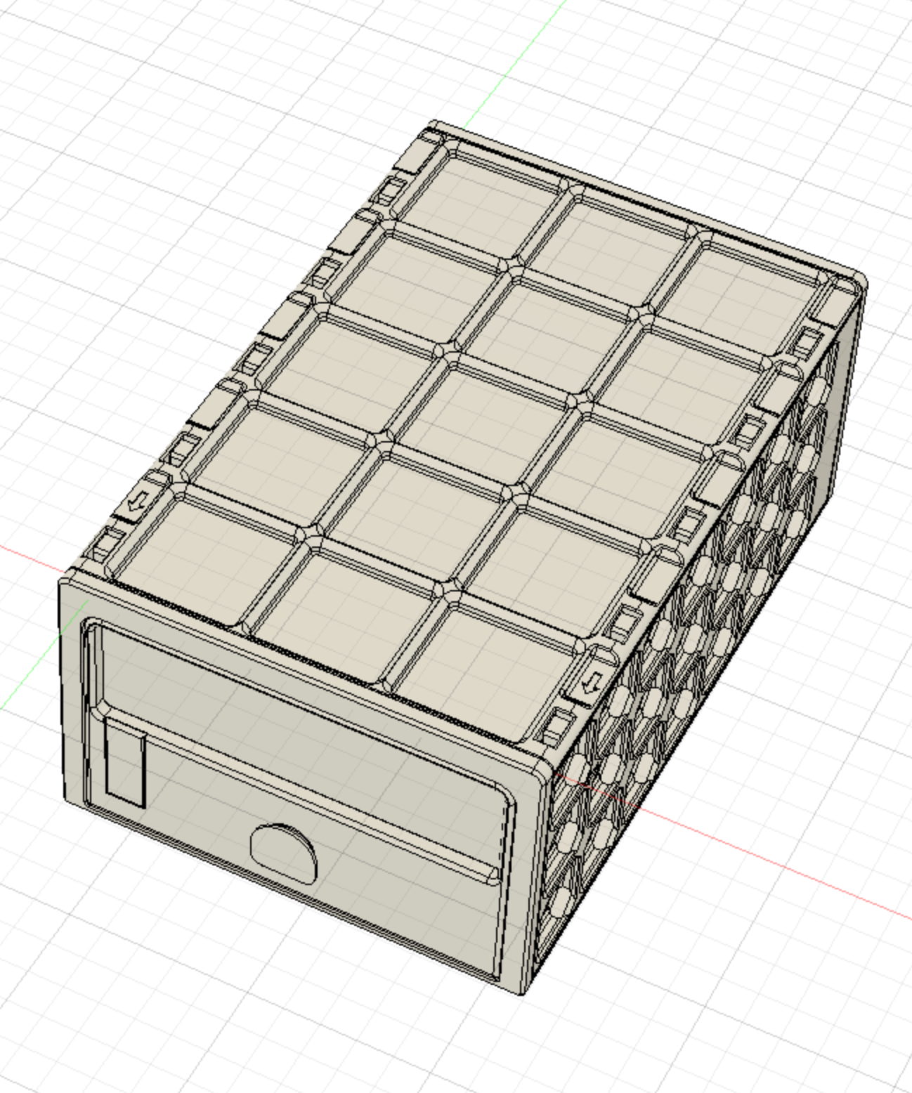 Miniatura 16 do modelo 3D GridFull - more expandable Drawer System 