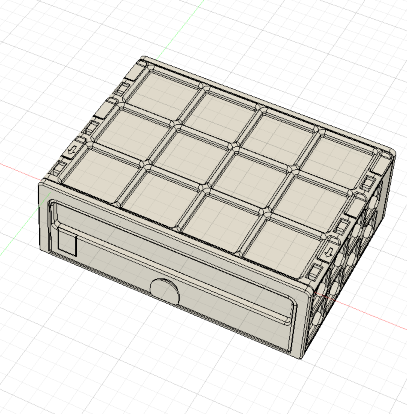 Miniatura 17 do modelo 3D GridFull - more expandable Drawer System 