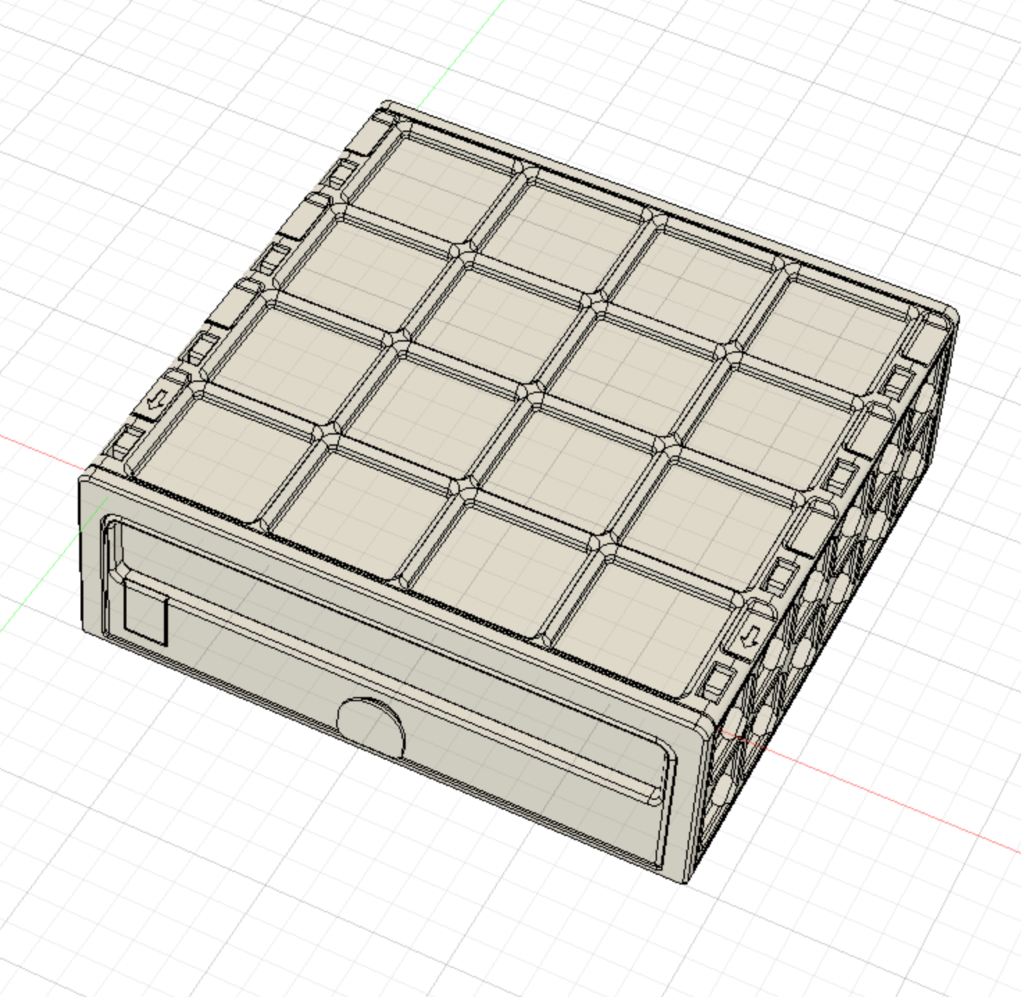 Miniatura 19 do modelo 3D GridFull - more expandable Drawer System 