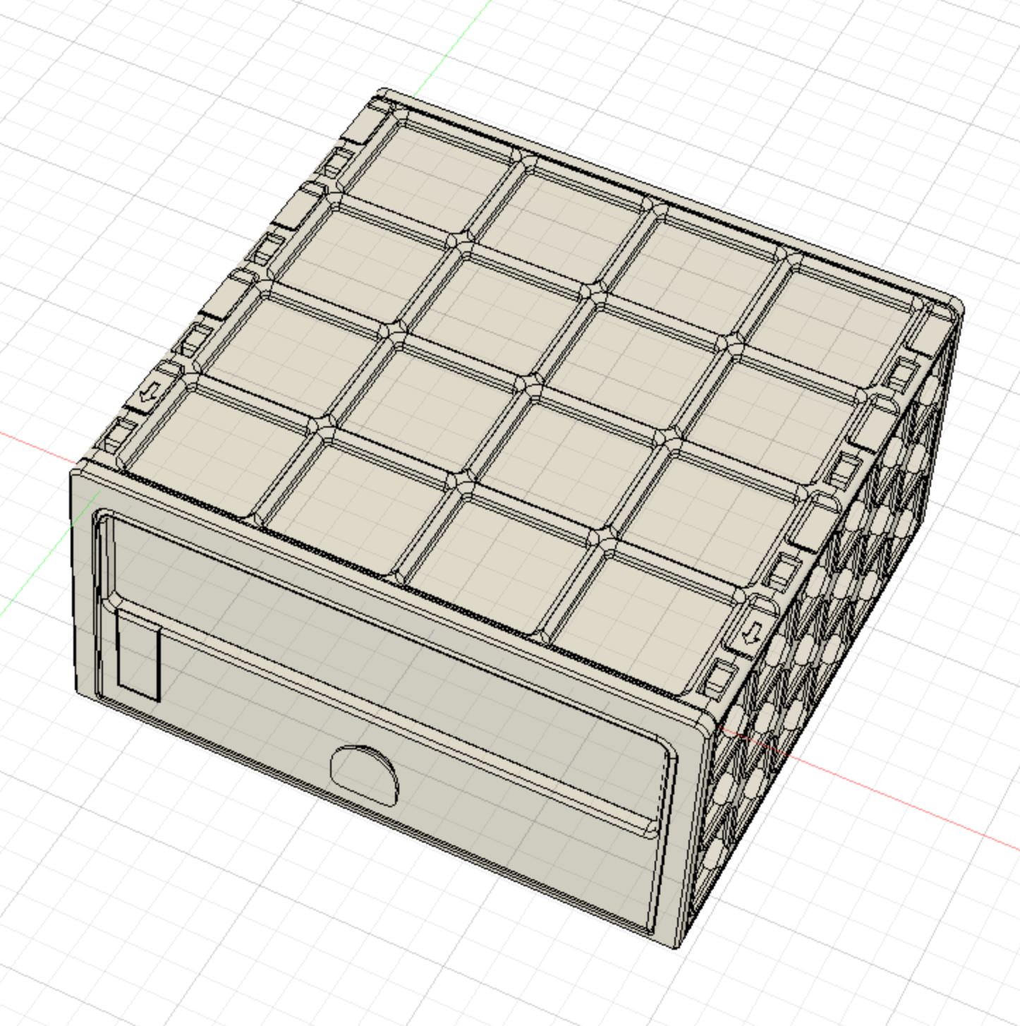Miniatura 20 do modelo 3D GridFull - more expandable Drawer System 