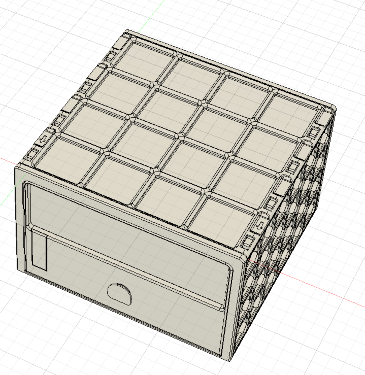 Miniatura 21 do modelo 3D GridFull - more expandable Drawer System 