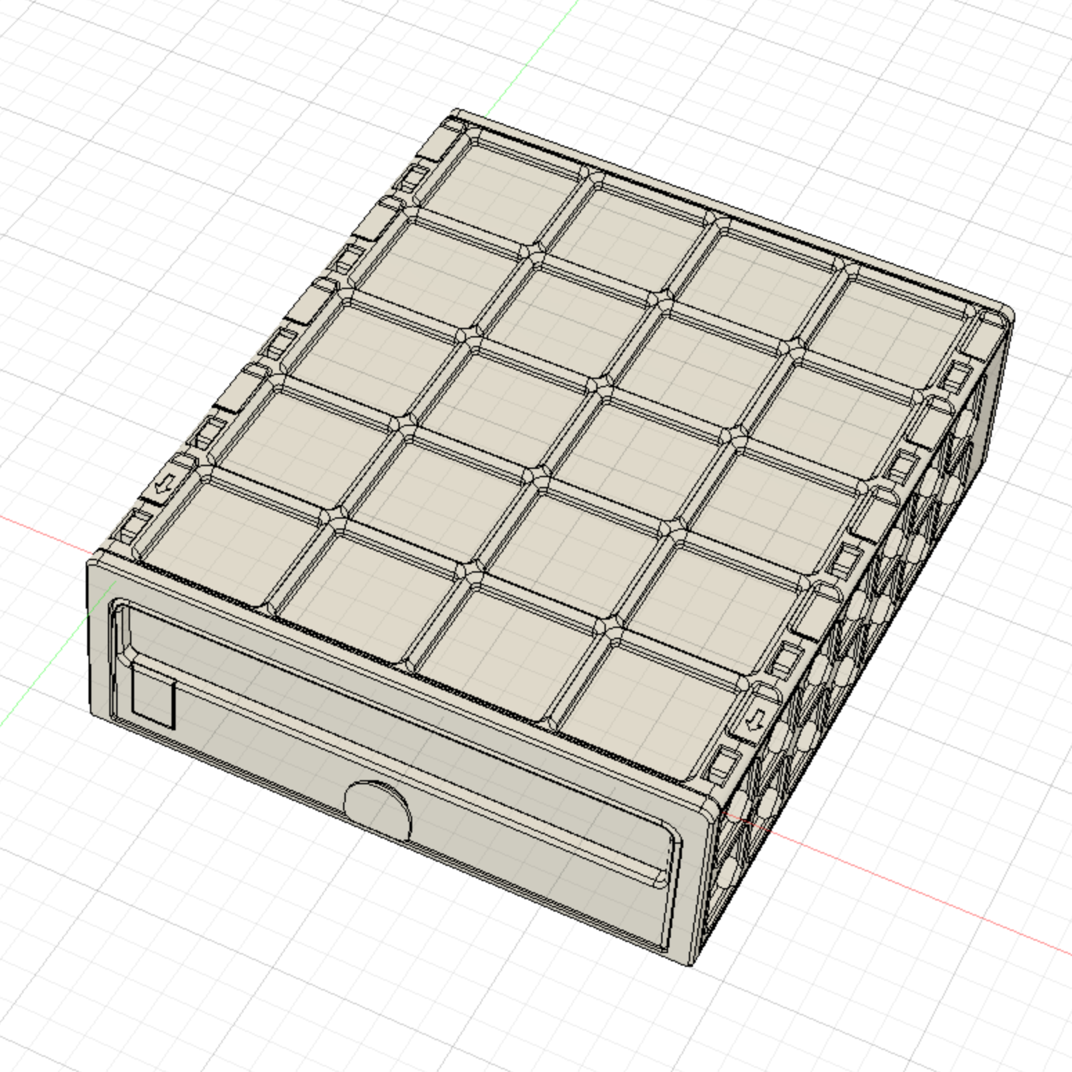 Miniatura 22 do modelo 3D GridFull - more expandable Drawer System 