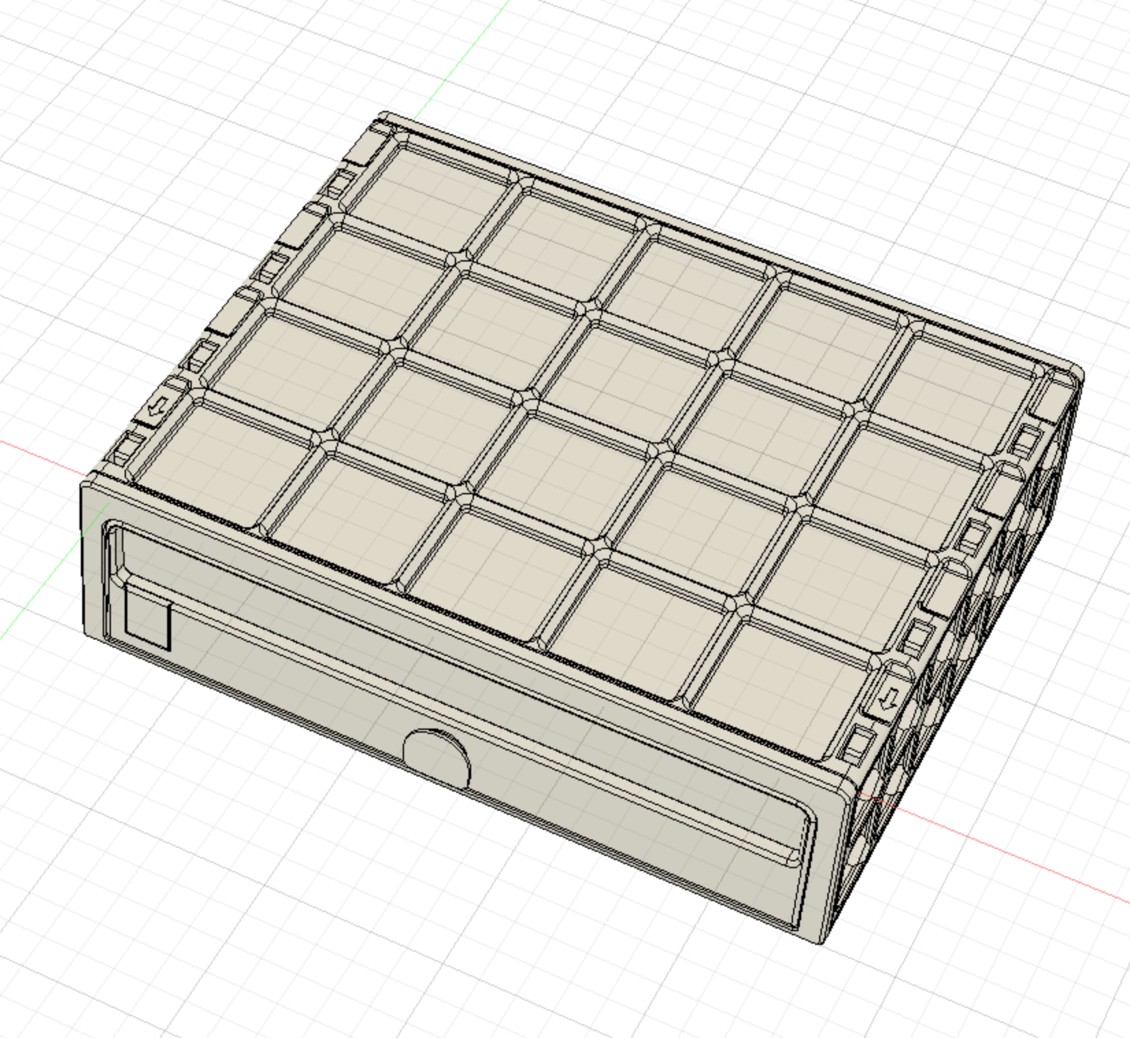 Miniatura 25 do modelo 3D GridFull - more expandable Drawer System 