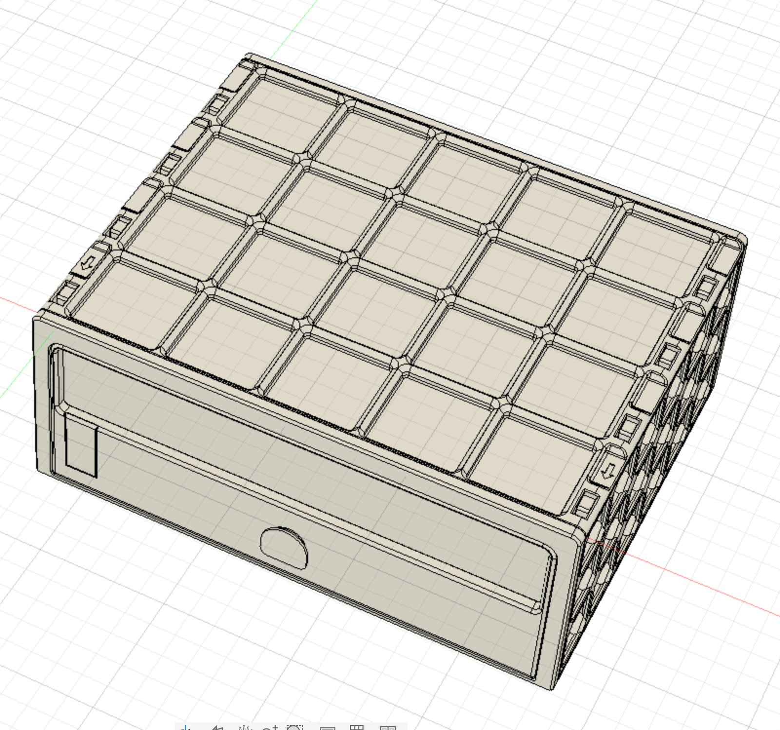 Miniatura 26 do modelo 3D GridFull - more expandable Drawer System 
