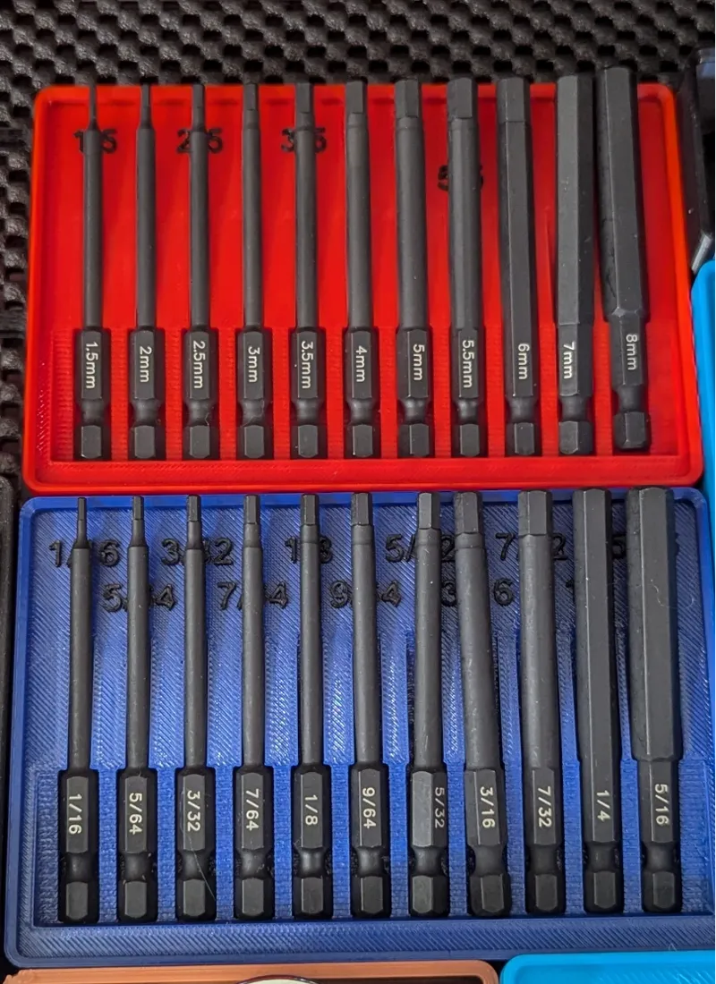 Gridfinity Neiko Hex Bit Holder